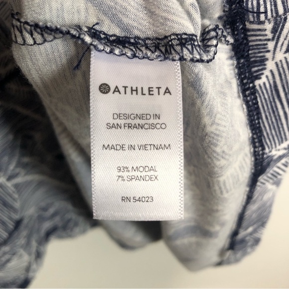 Athleta Sleeveless Palm Santorini High Neck Dress - Picture 4 of 6